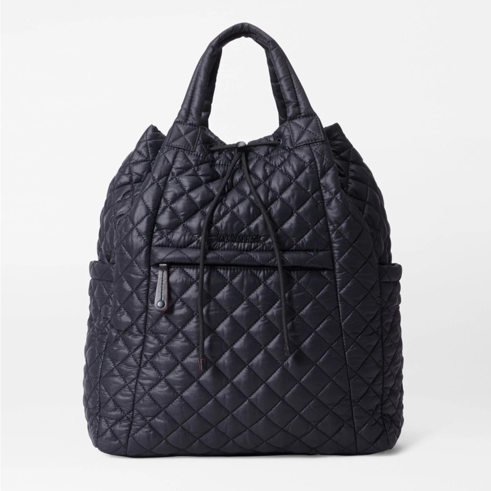 MZ WALLACE Metro Black Quilted Backpack
